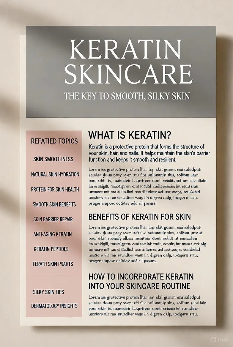 The Power of Keratin: Achieving Silky Smooth Skin Naturally