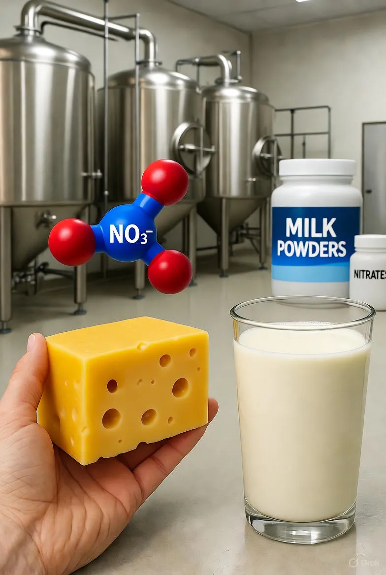 Unveiling Nitrates in Processed Dairy: Health Impacts and Informed Choices